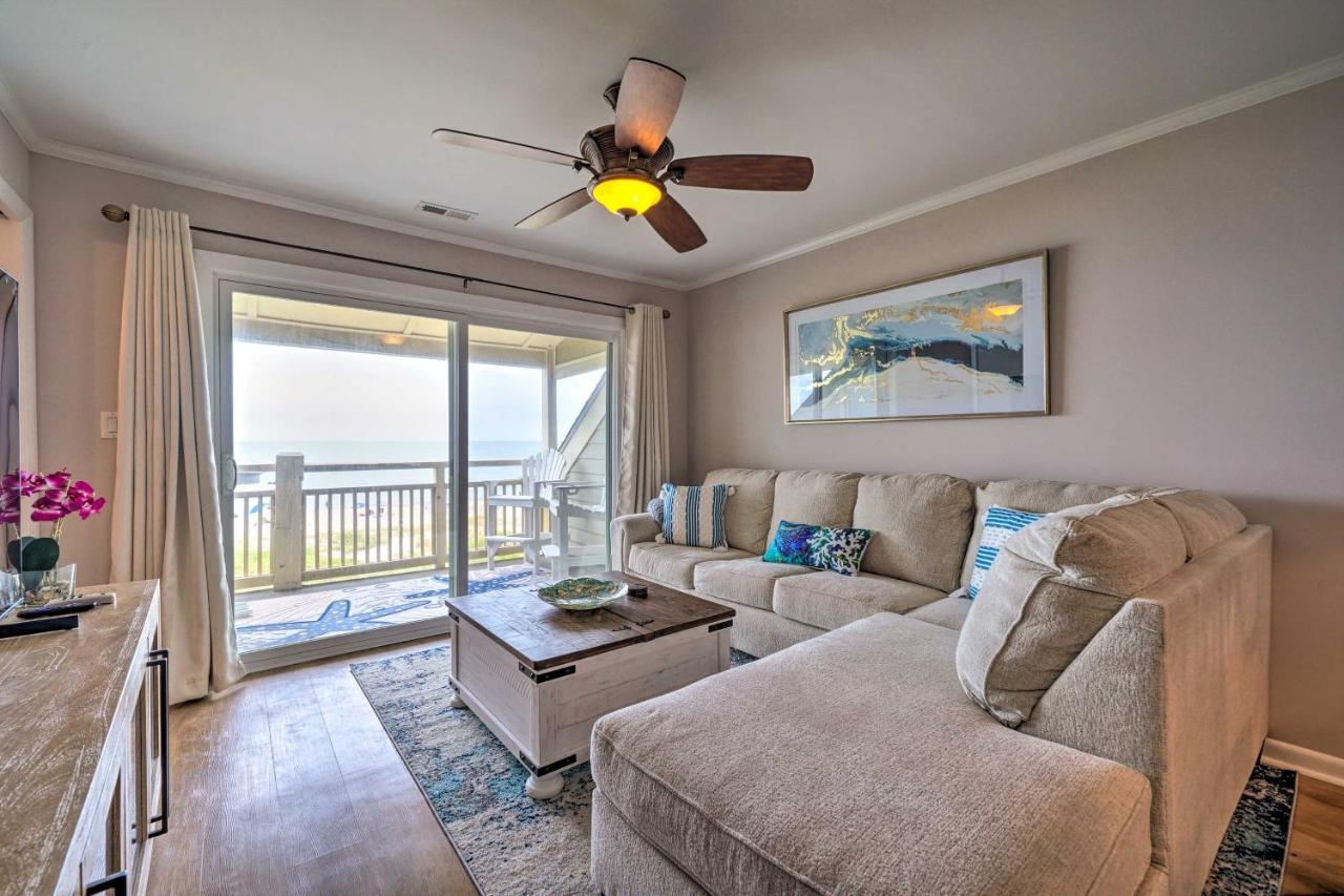 Beachfront Condo With Unobstructed Ocean Views! Oak Island Buitenkant foto