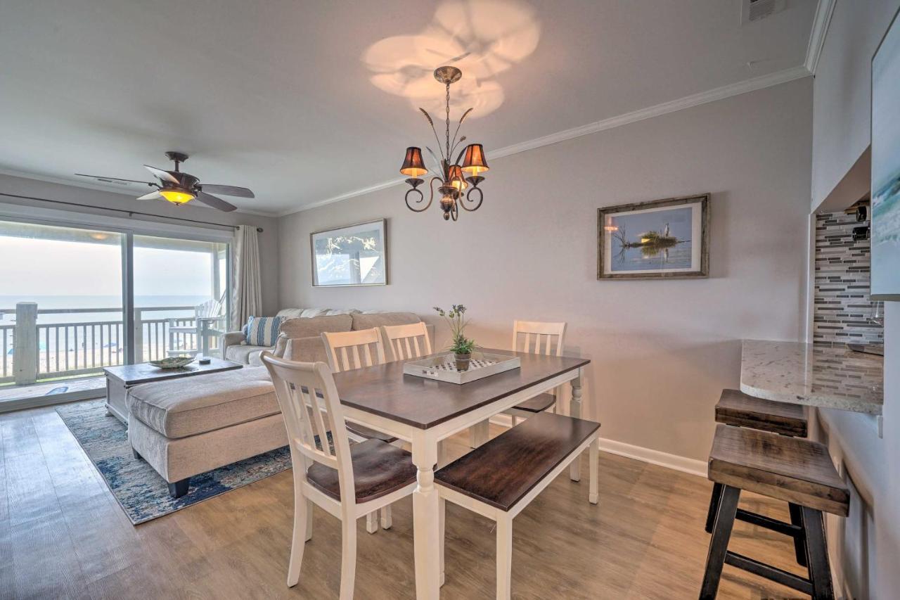 Beachfront Condo With Unobstructed Ocean Views! Oak Island Buitenkant foto